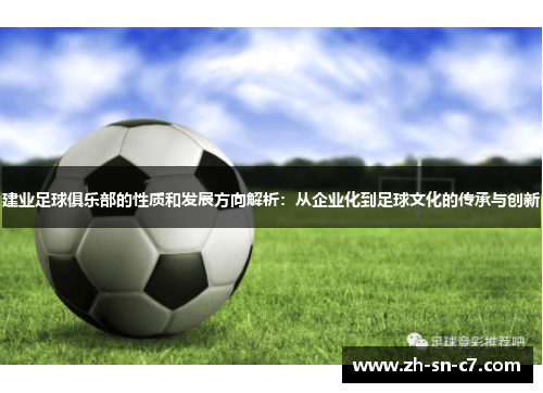 建业足球俱乐部的性质和发展方向解析：从企业化到足球文化的传承与创新